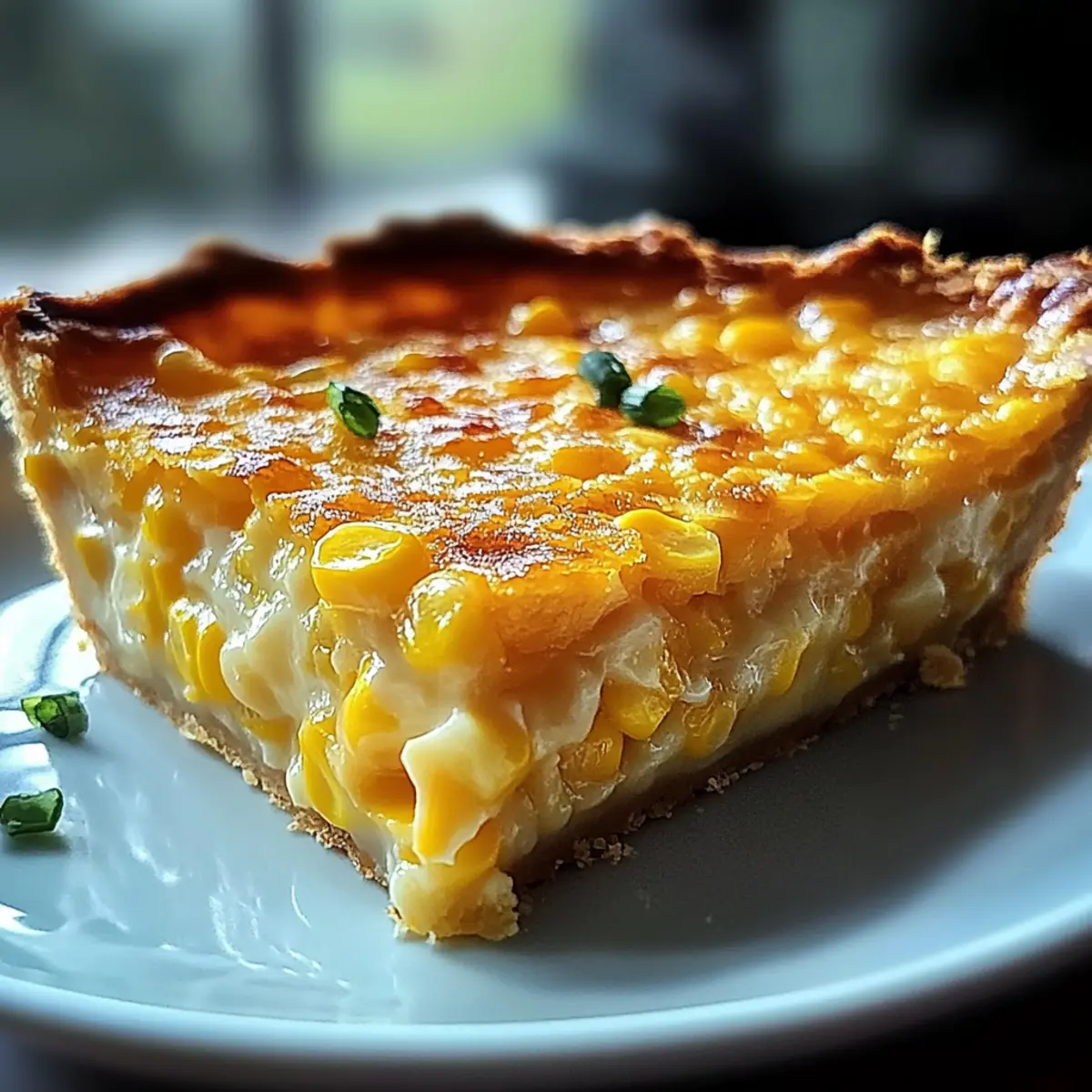 Cheddar Sweet Corn Pie