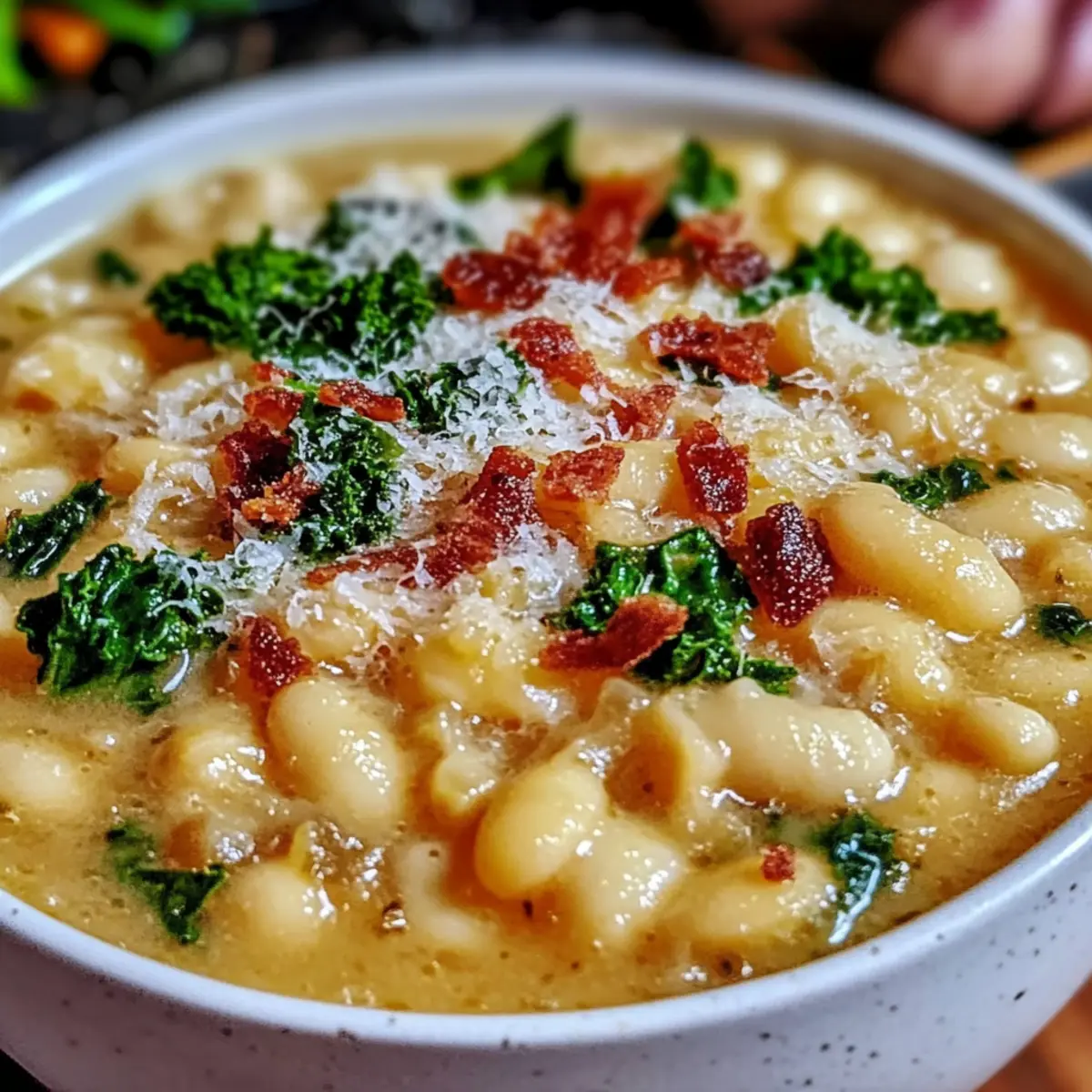 Creamy Ditalini Soup with White Beans