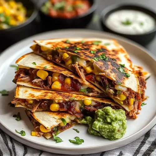 Simple BBQ Rib Quesadillas