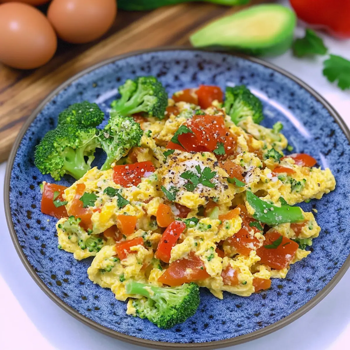 Low Carb Veggie Scramble