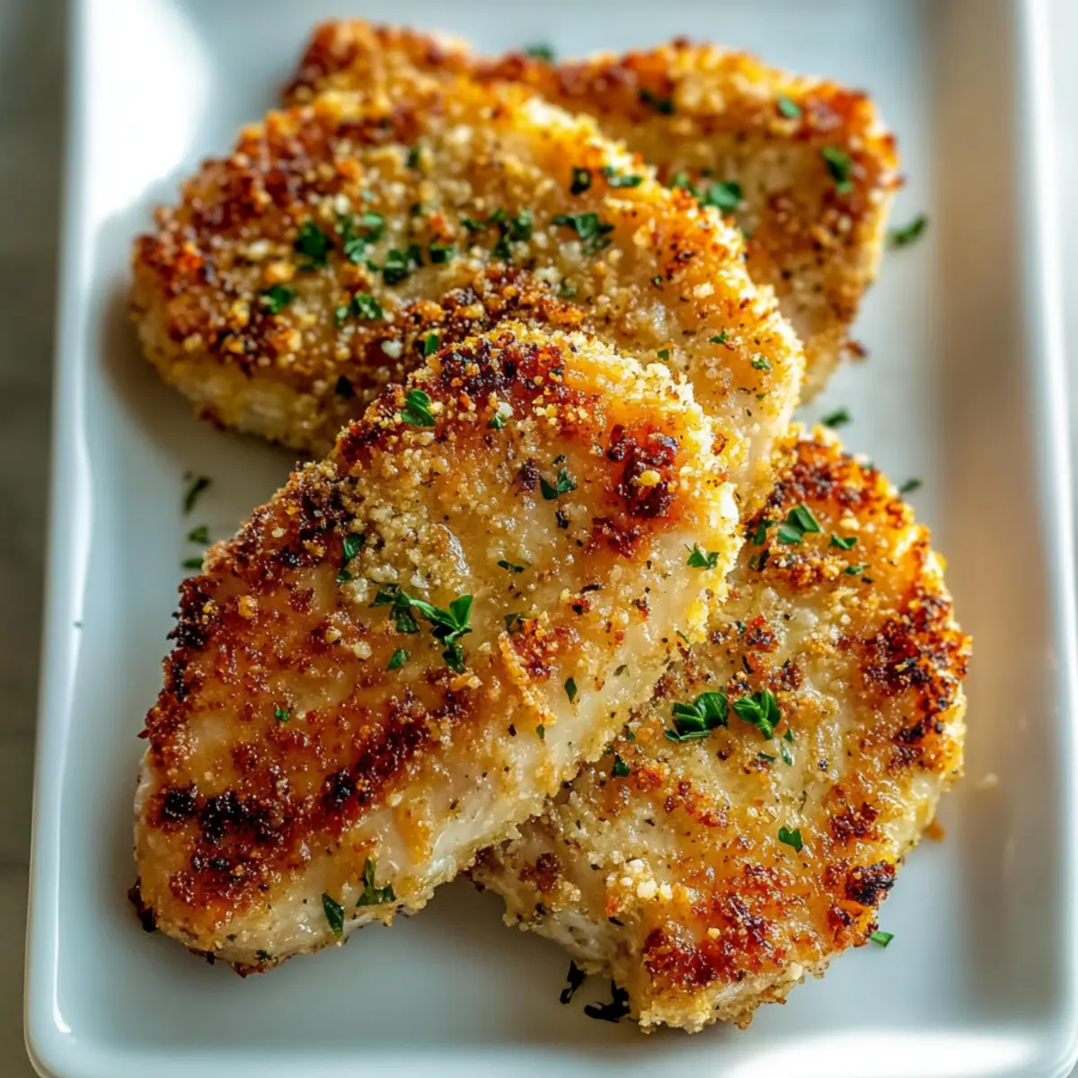Parmesan Baked Pork Chops