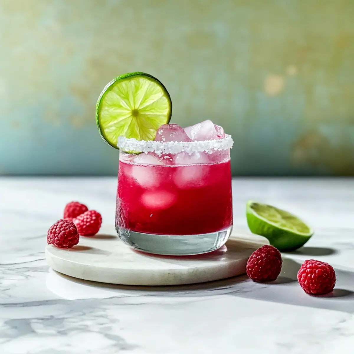 Raspberry Margarita Mocktail