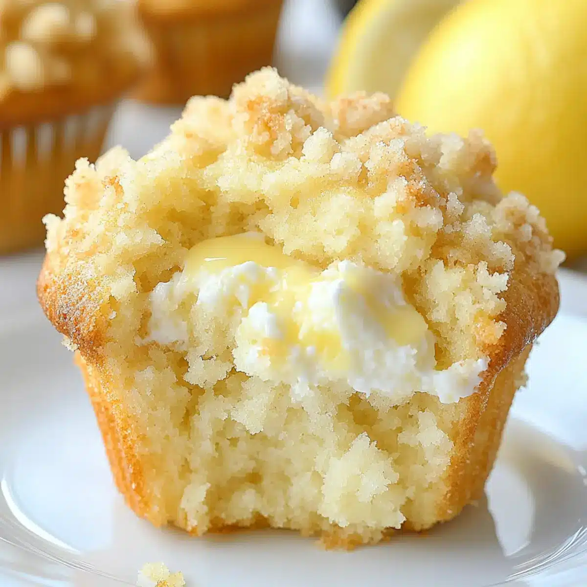 Lemon Cream Cheese Muffins