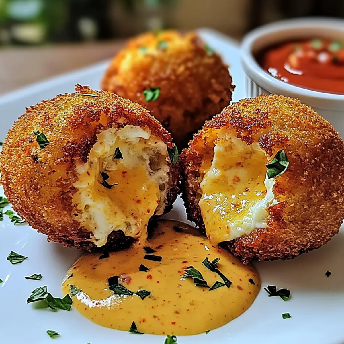 Crispy Arancini with Calabrian Chili Aioli