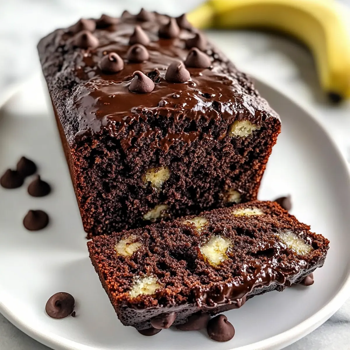 Healthy Chocolate Banana Bread