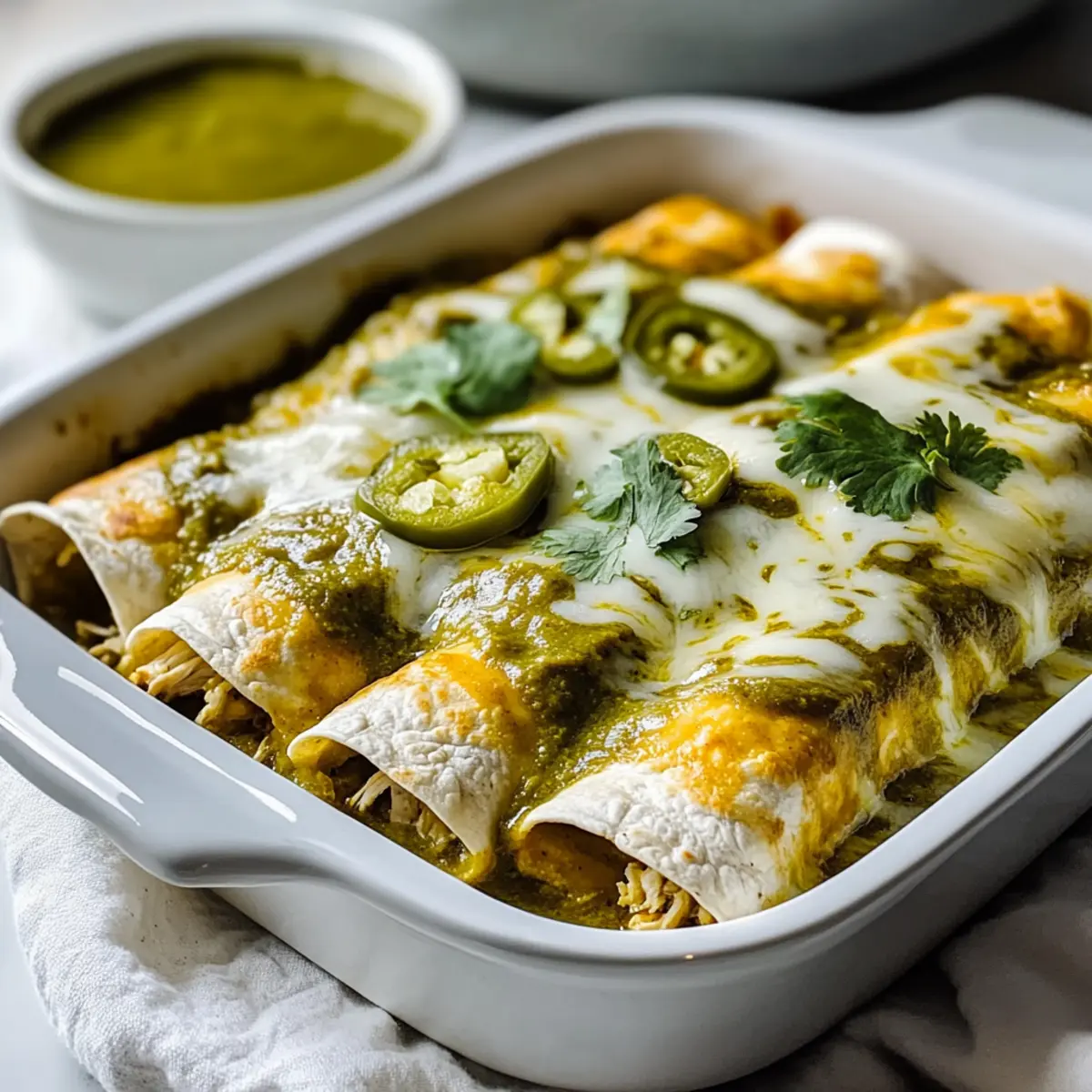 Green Enchiladas With Chicken