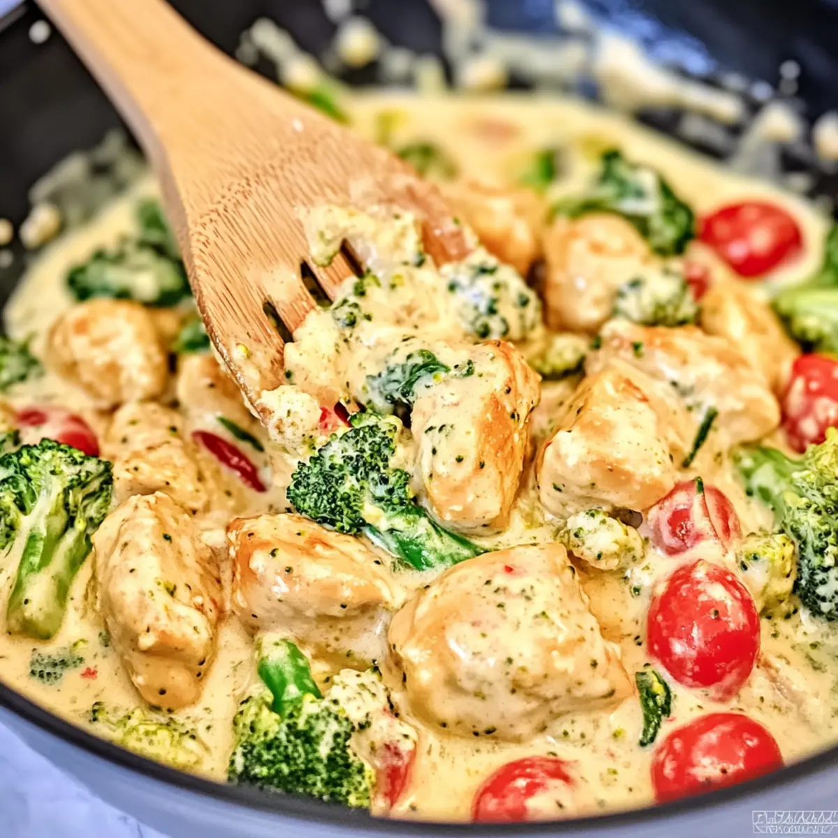 Garlic Chicken with Broccoli and Spinach
