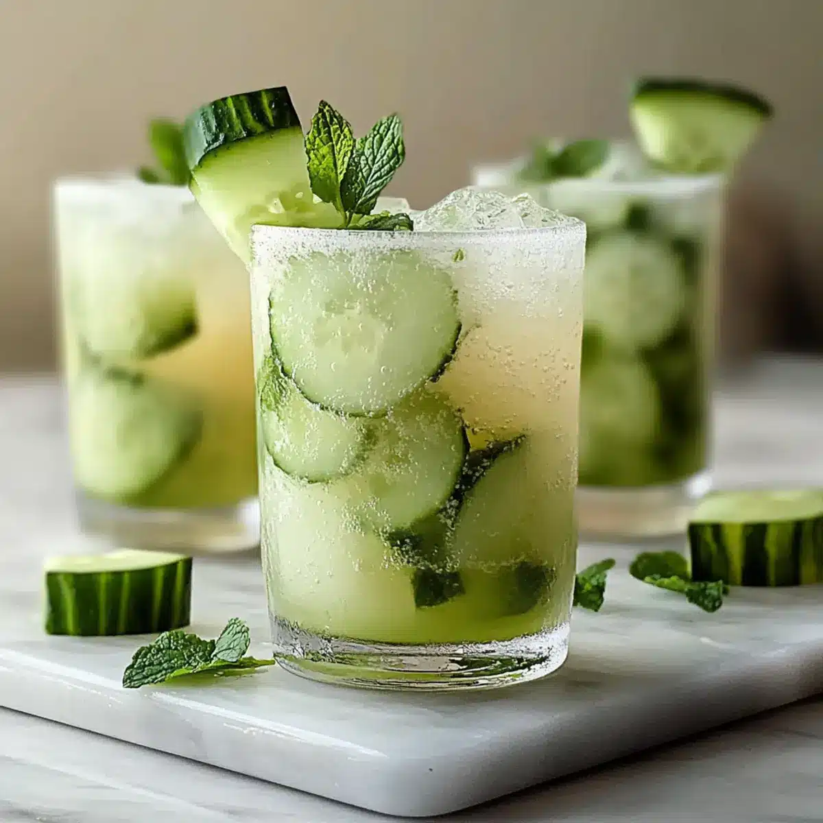 Refreshing Cucumber Melon Mojito Recipe – Non-Alcoholic Delight!