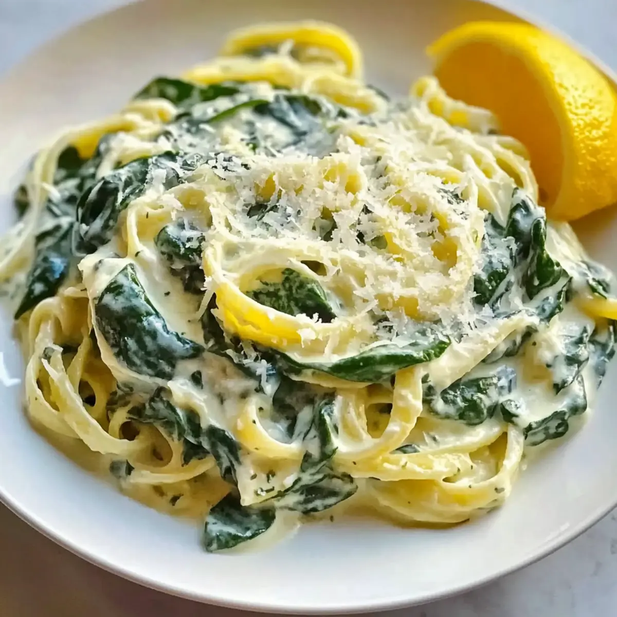 Creamy Lemon Ricotta Pasta & Spinach in 15 Minutes
