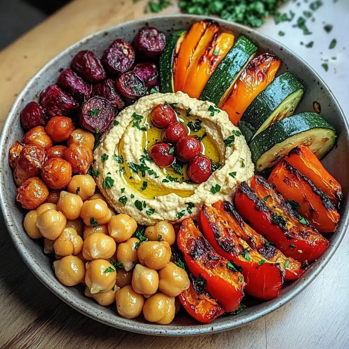 Perfect Roasted Veggie and Hummus Bowl Recipe for Healthy Eating