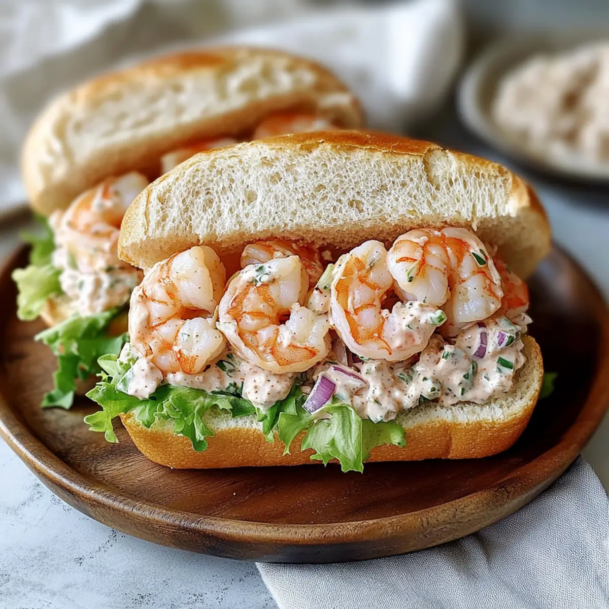 Cajun Shrimp Salad Sandwich