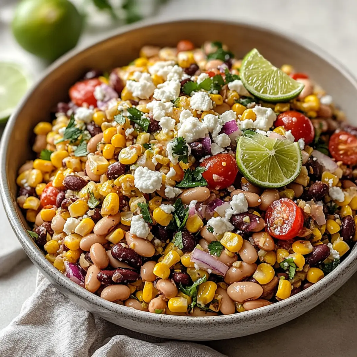 Delicious Street Corn Pinto Bean Salad