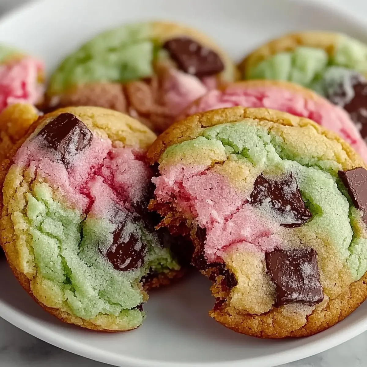 Chewy Spumoni Cookies