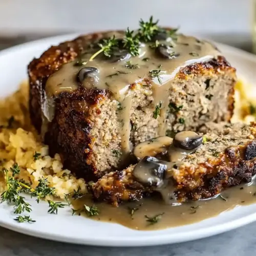 Mushroom Gravy Meatloaf