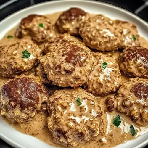 Creamy Mushroom Chicken Meatballs