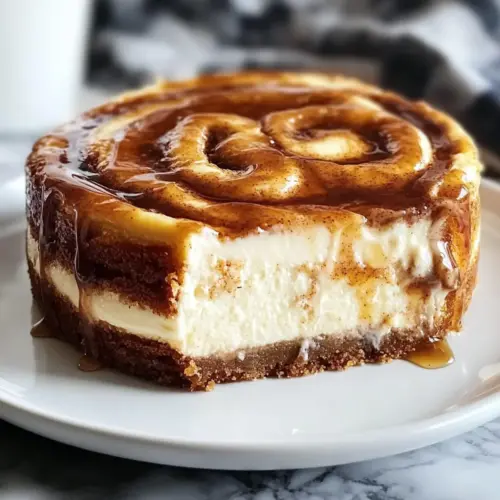 Cinnamon Roll Honeybun Cheesecake