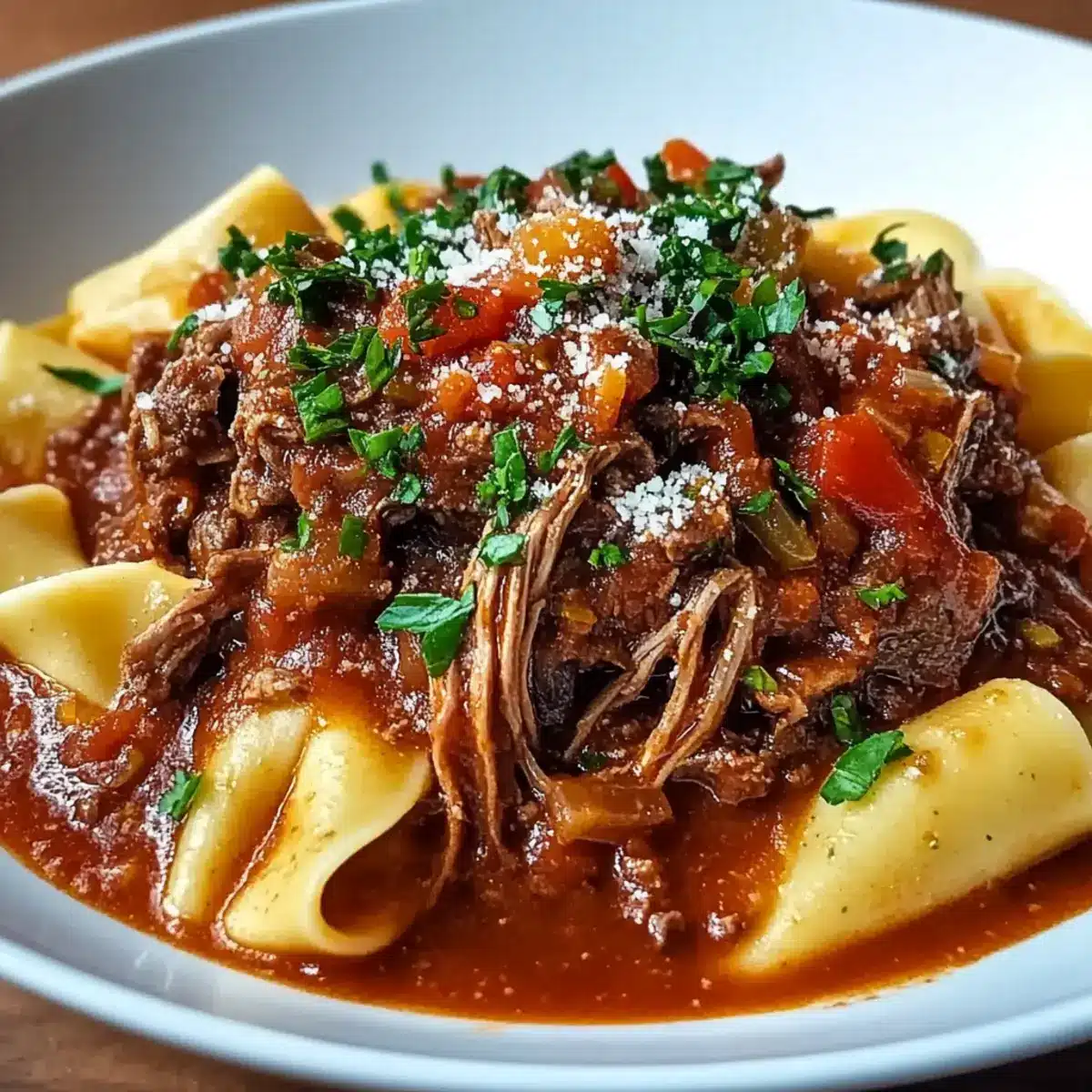 Sunday Dinner Slow Cooker Beef Ragu