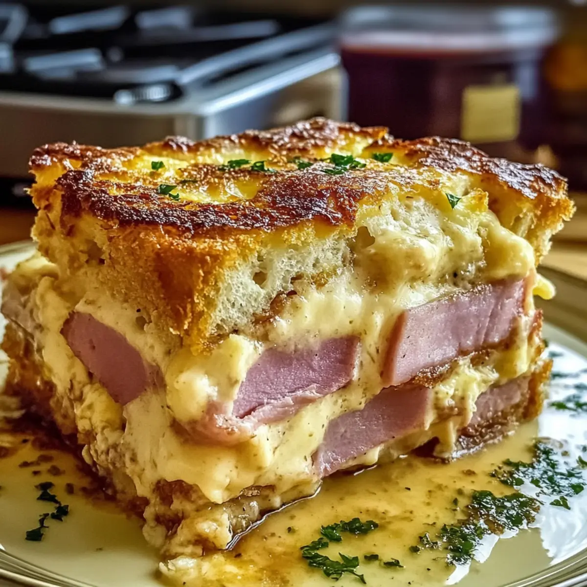 Monte Cristo Breakfast Casserole