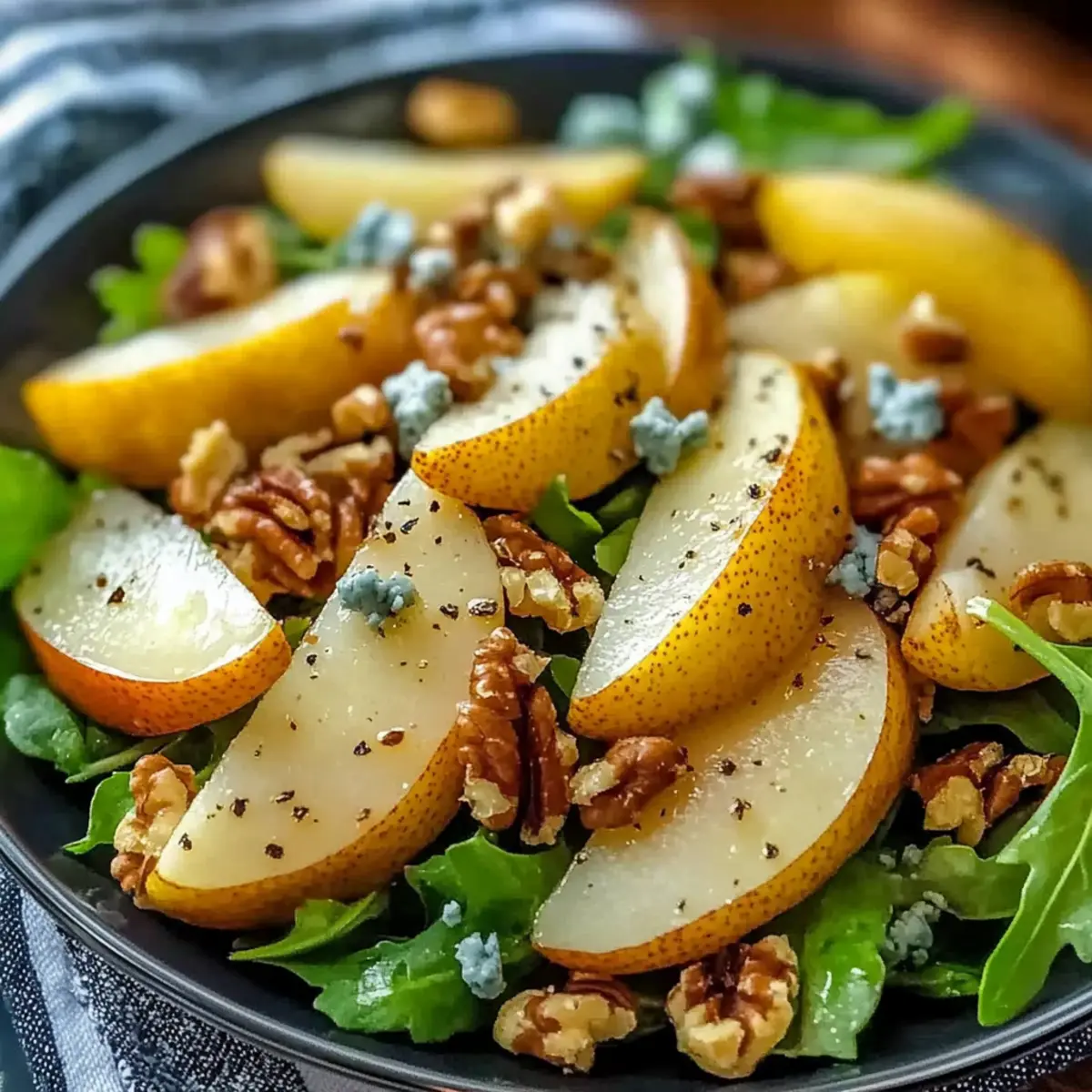 Zesty Pear Walnut Salad Recipe