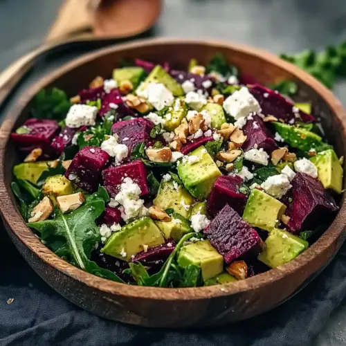 Salade betteraves avocat feta