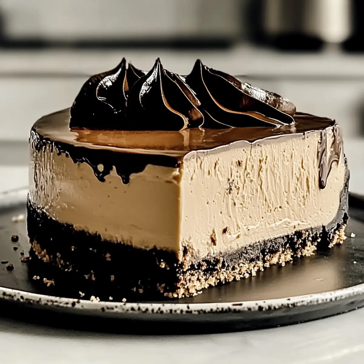 Decadent Creamy Coffee Cheesecake