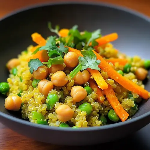 One-Pan Curry Quinoa Chickpea Bowl