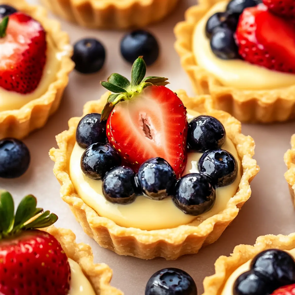 Mini Fruit Tarts With Pastry Cream