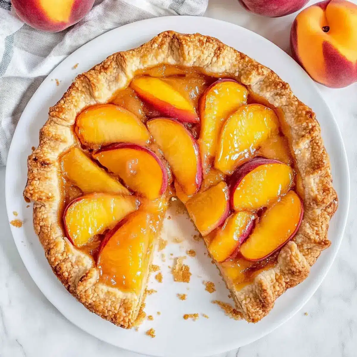 Simple Peach Crostata