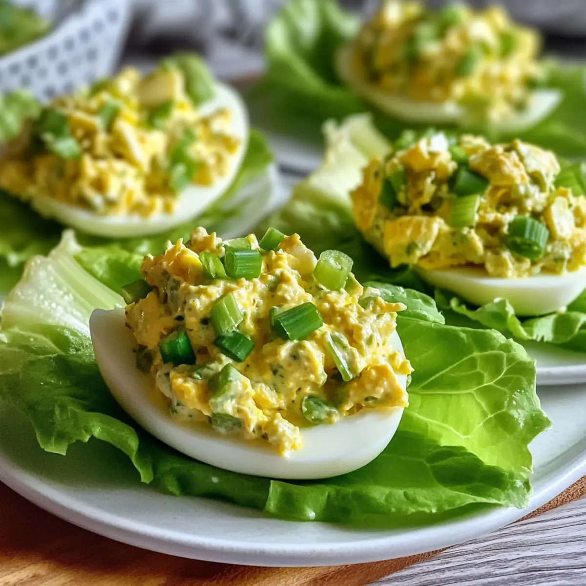 Egg Salad Lettuce Wraps Light