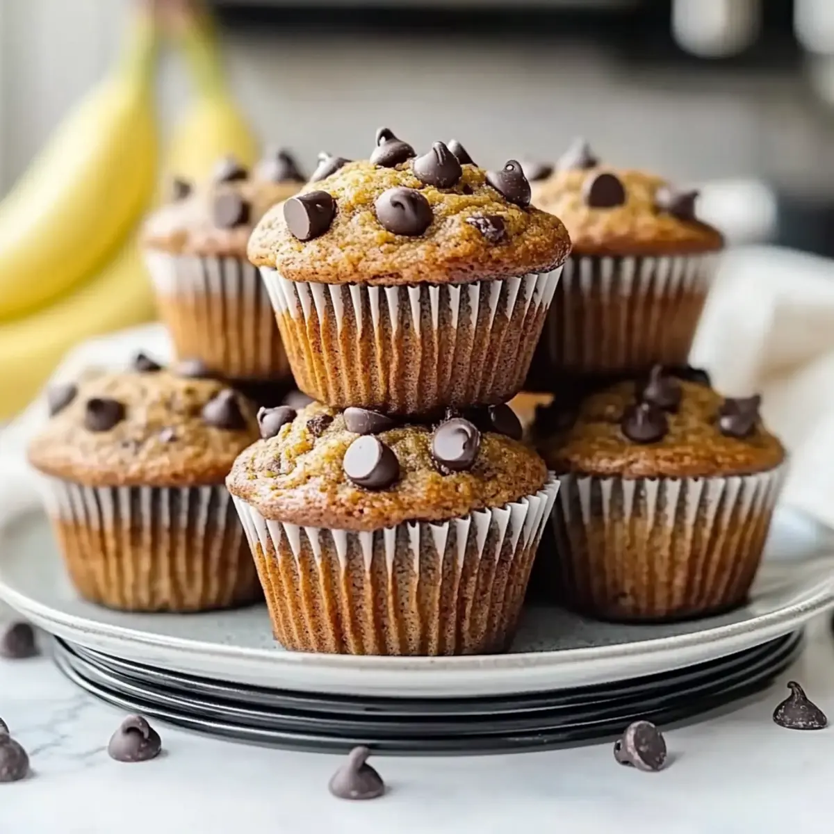 Peanut Butter Banana Muffins