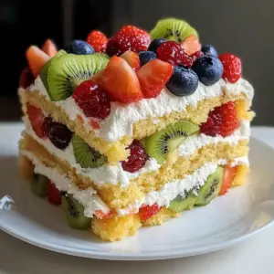 Fresh Fruit Cream Cake