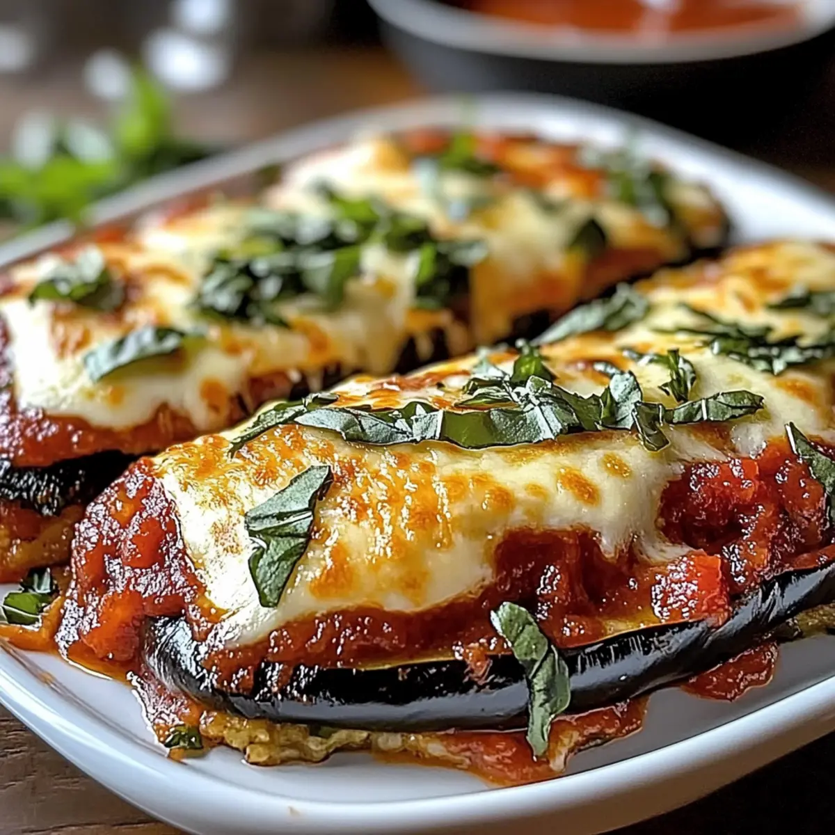 Low-Carb Eggplant Parmesan