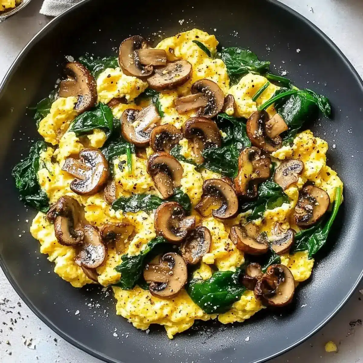 Fluffy Veggie Scrambled Eggs