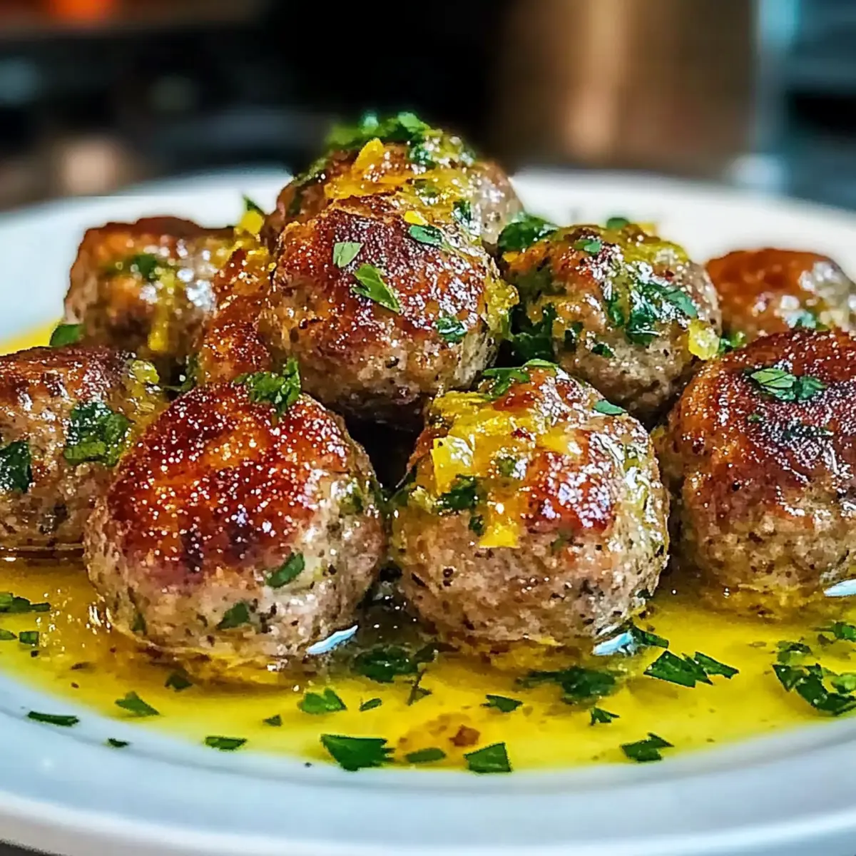 Greek Meatballs in Lemon Sauce