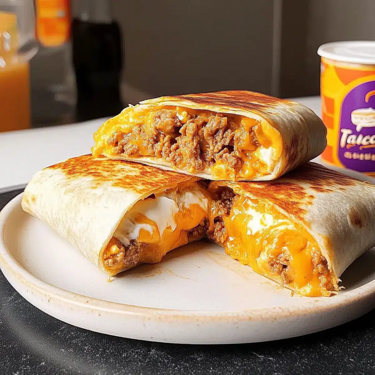 Copycat Taco Bell Grilled Cheese Burrito