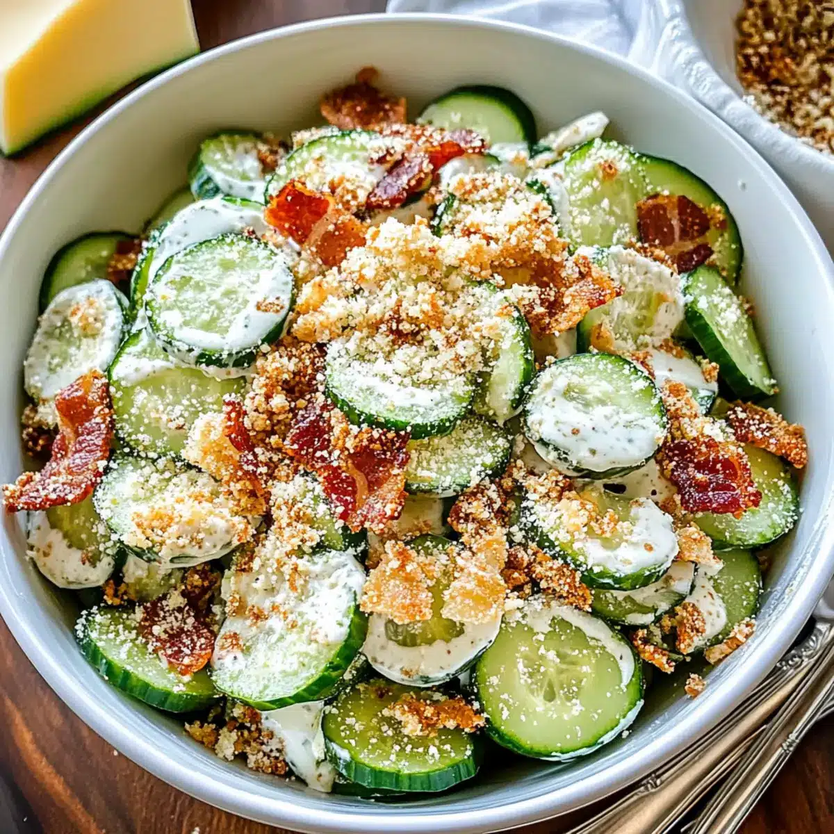 Cucumber Caesar Salad