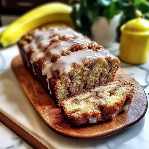 Cinnamon Roll Banana Bread
