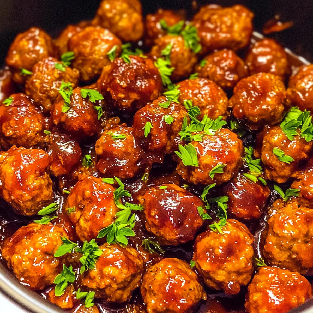 Best Crockpot Honey BBQ Meatballs