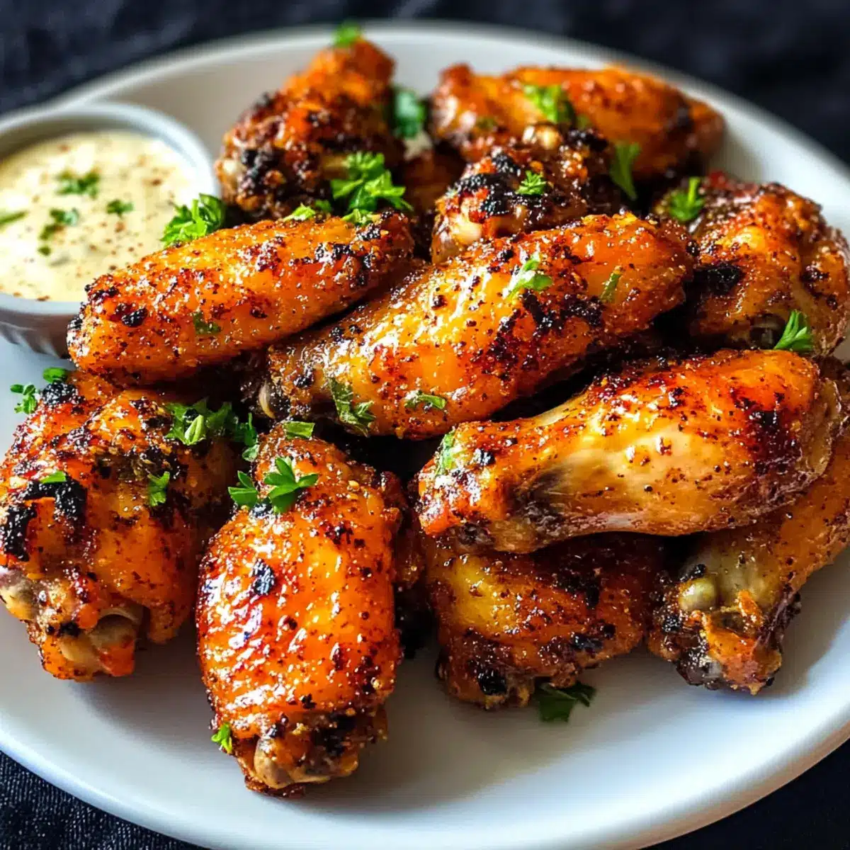 Cajun Garlic Chicken Wings