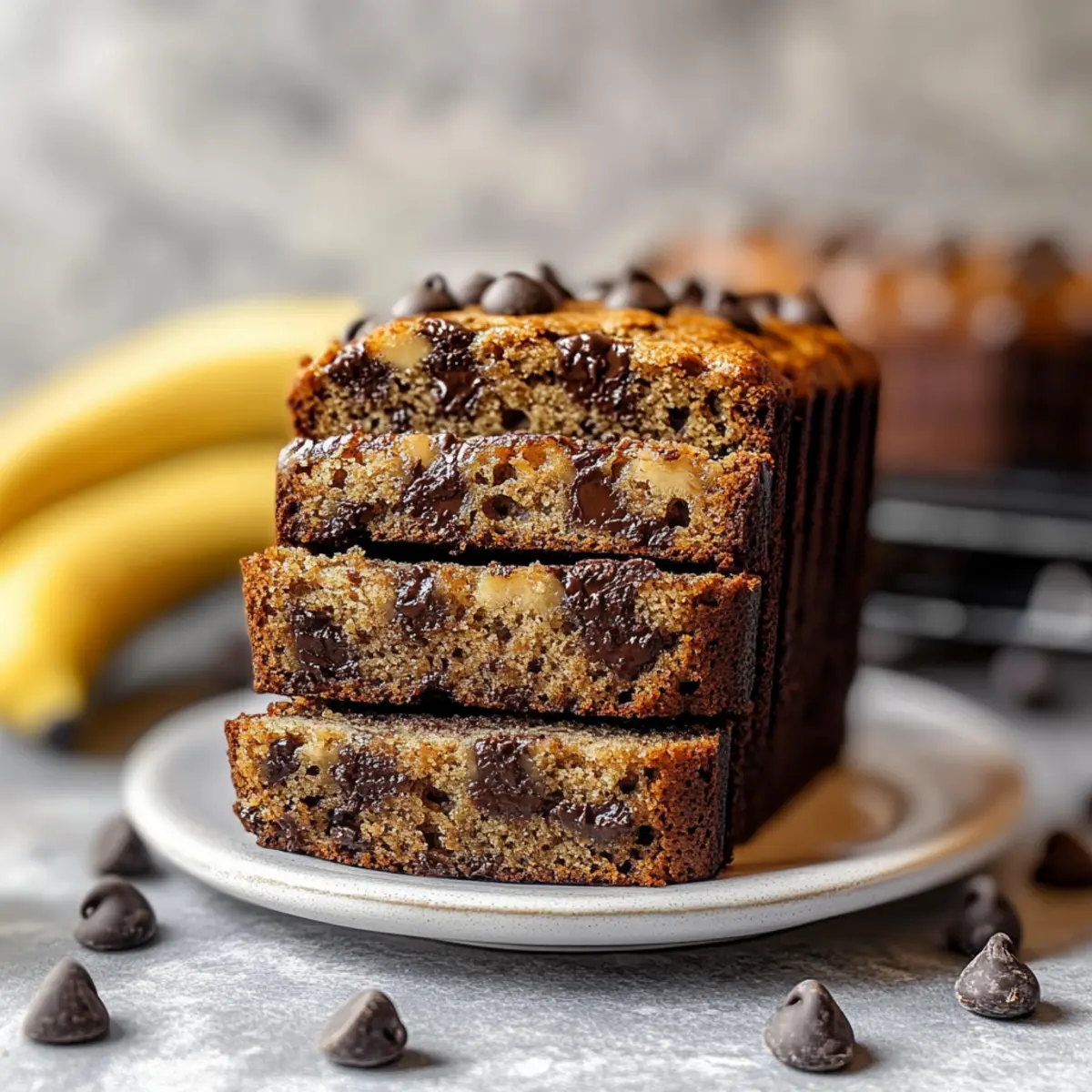 Super Moist Chocolate Chip Banana Bread