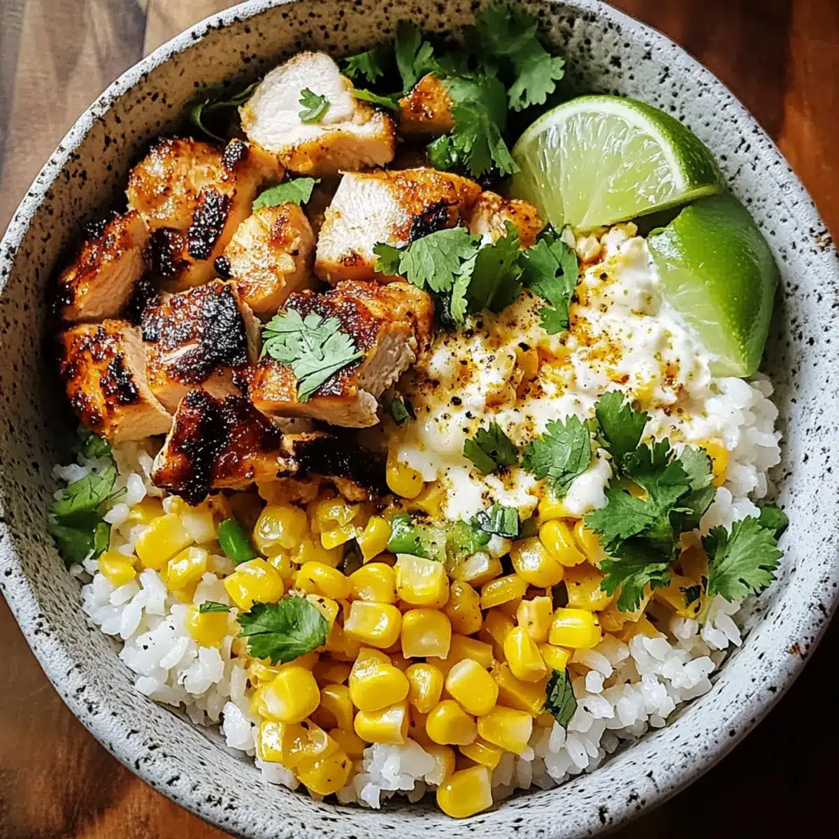 Easy Street Corn Chicken Rice Bowl