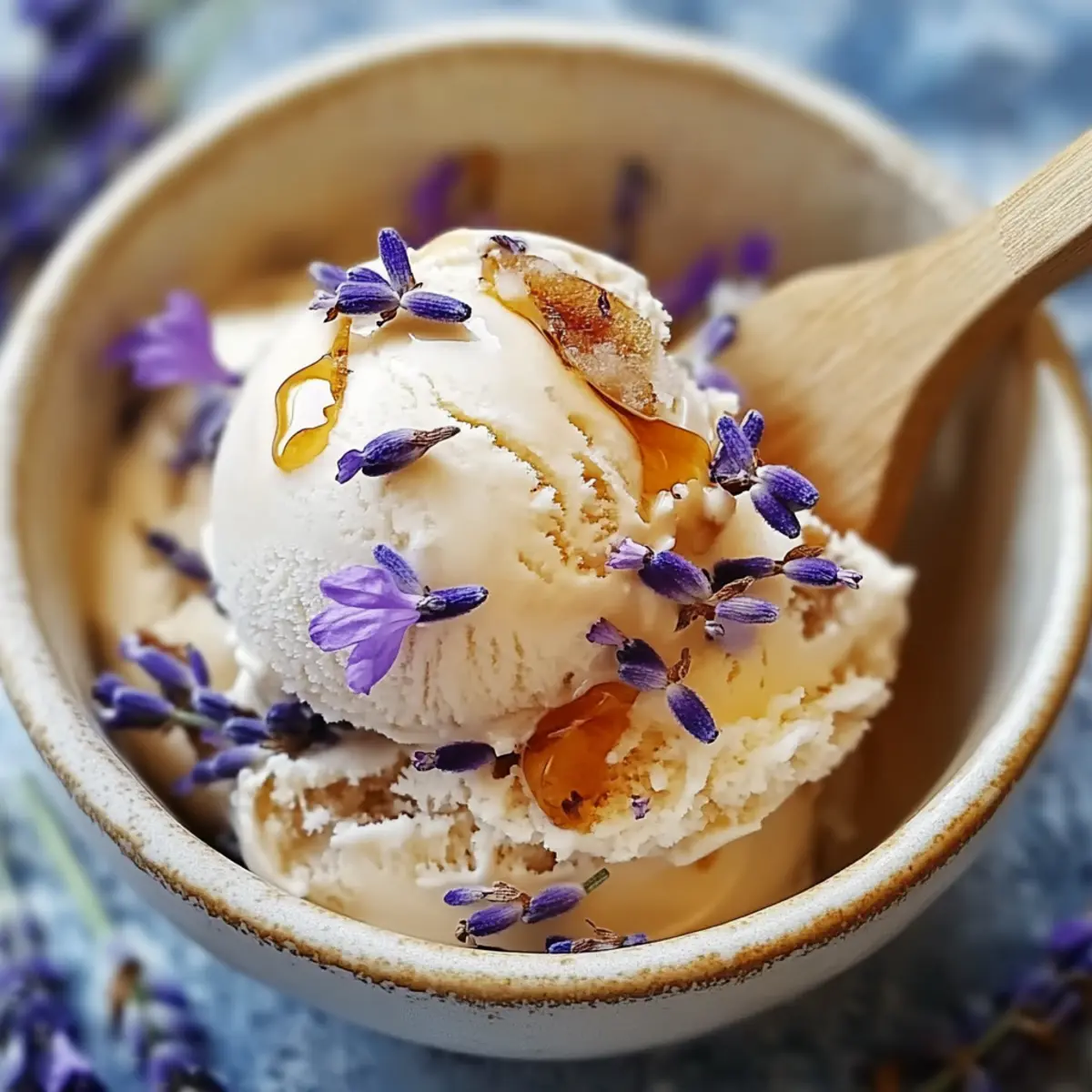 Honey Lavender Ice Cream for Refreshing Bliss