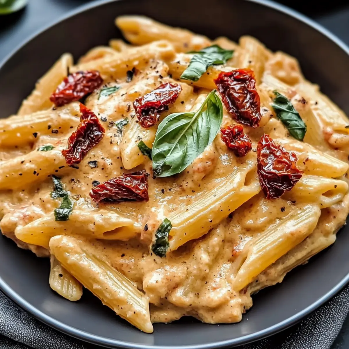 Creamy Sun Dried Tomato Pasta