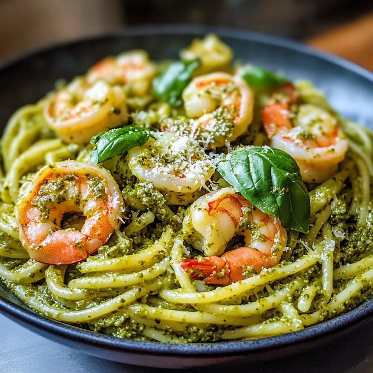 Pesto Shrimp Pasta
