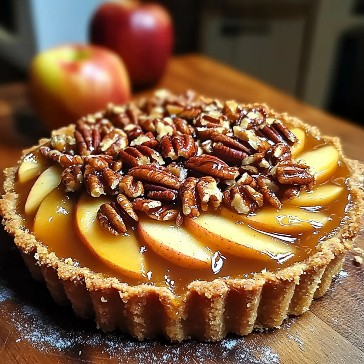 Gluten Free Caramel Apple Tart