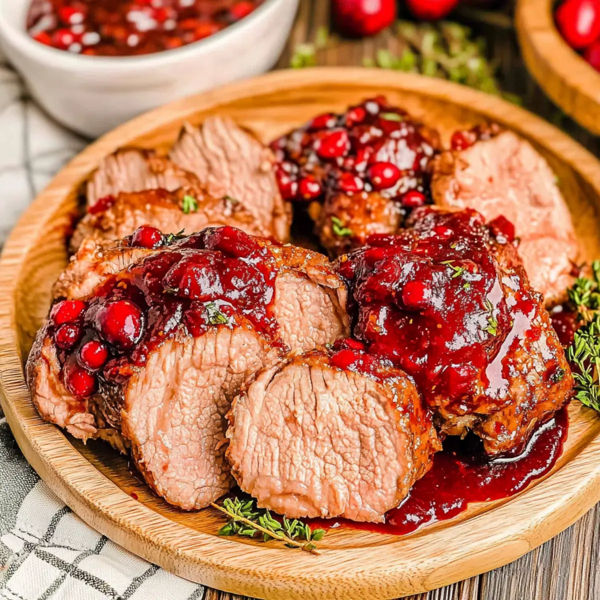 Slow Cooker Cranberry Pork Tenderloin