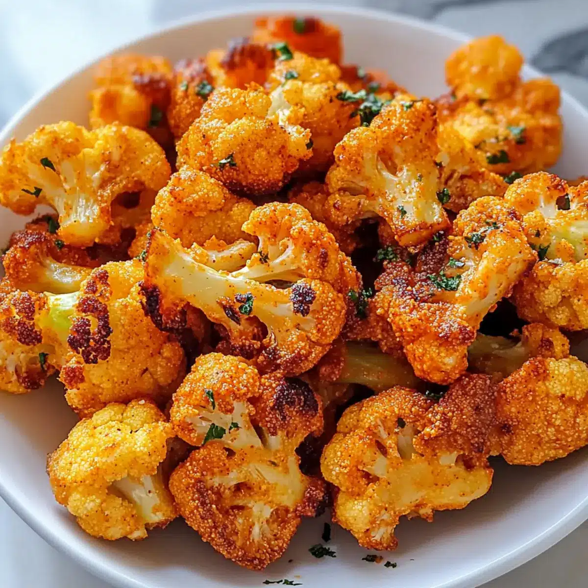 Crispy Buffalo Cauliflower Bites
