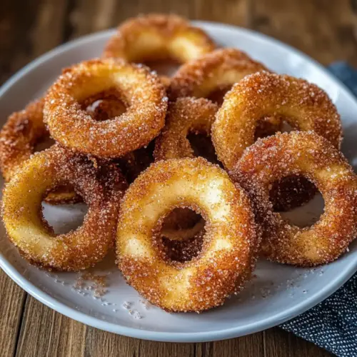 Air Fryer Cinnamon Apple Rings