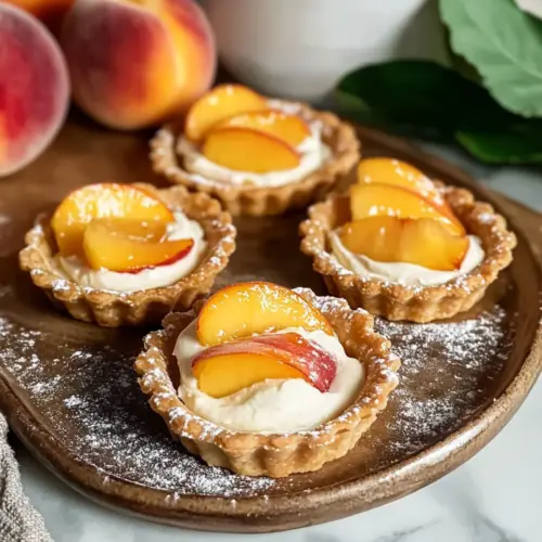 Mini Peach and Cream Cheese Tarts
