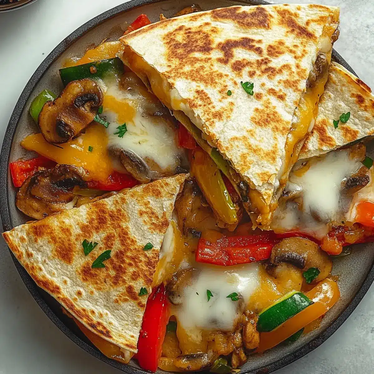 Quick Veggie Skillet Quesadillas